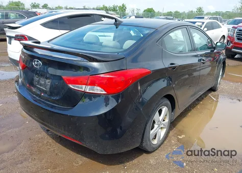 2013 Hyundai Elantra Gls from USA, damaged, VIN 5NPDH4AE3DH358987